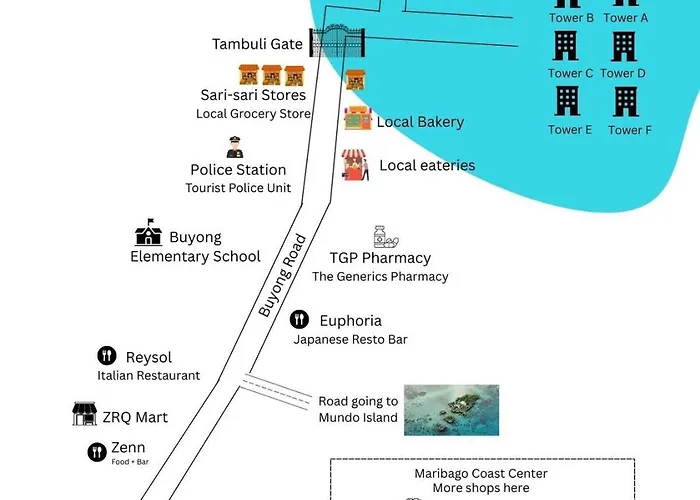 Tdj Japandi With Residential Pool Access In Tambuli Seaside Mactan Lägenhet *
